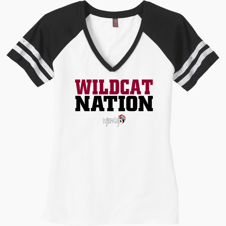 Eiland Wildcats <span class="pdp-name-mascot">Eiland Wildcats</span> District Women's Game V-Neck T-Shirt