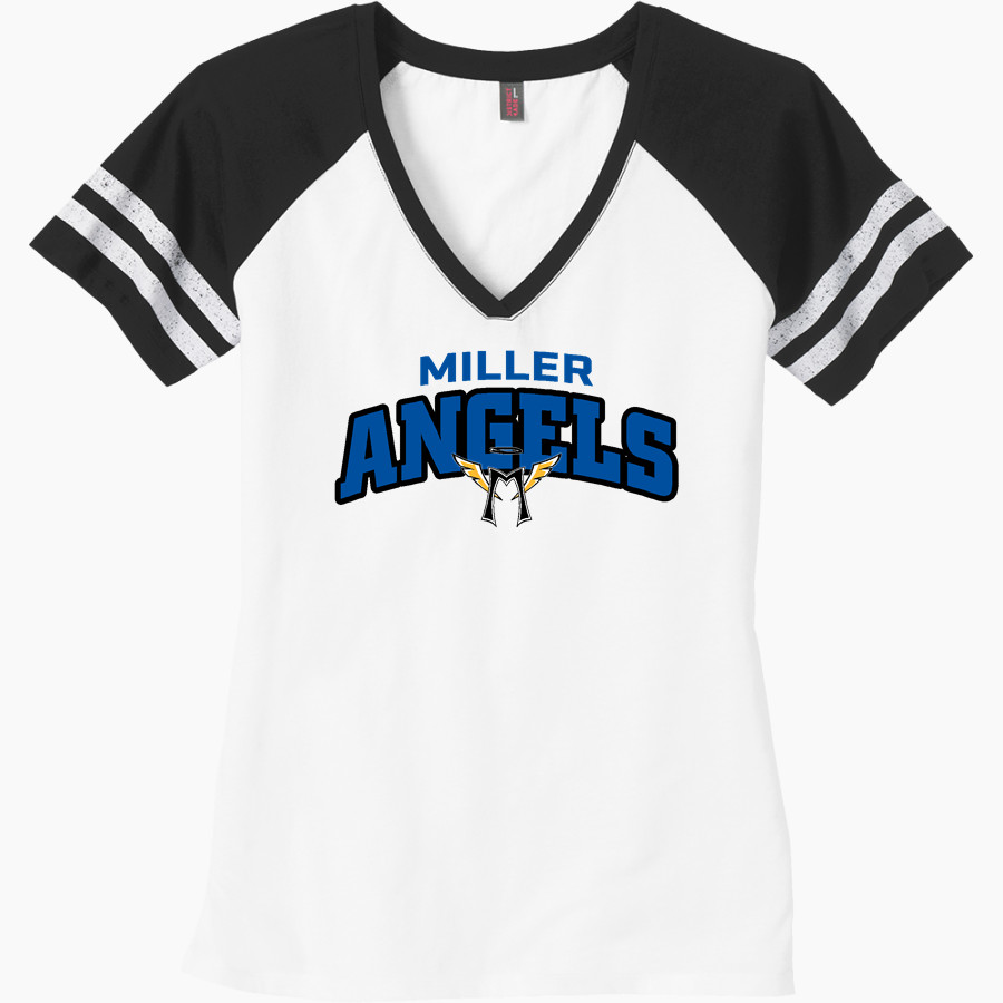 Miller Angels <span class="pdp-name-mascot">Miller Angels</span> District Women's Game V-Neck T-Shirt