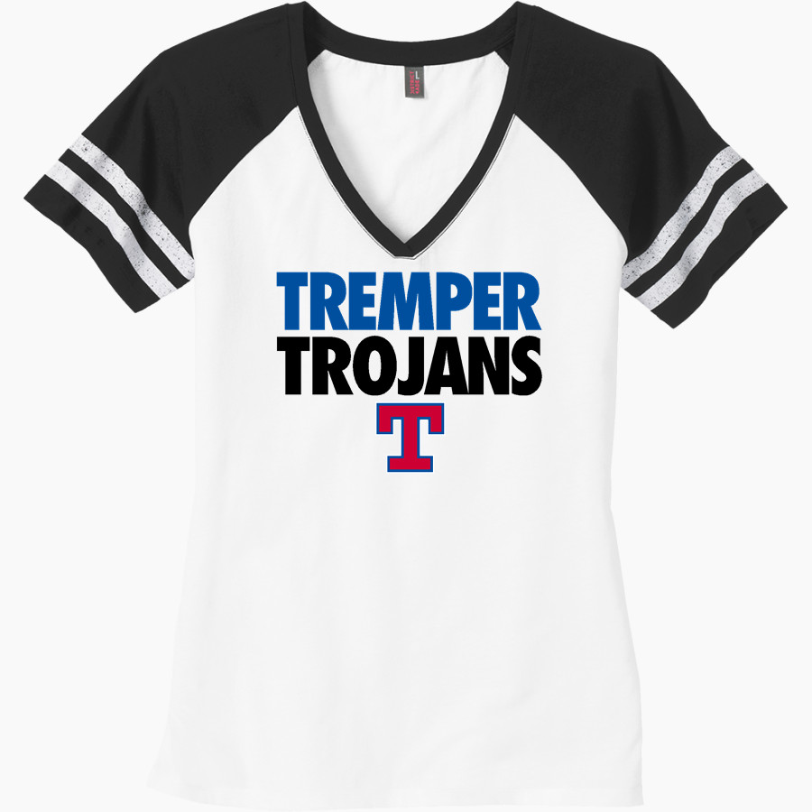 Tremper Trojans District Women's Game V-Neck T-Shirt