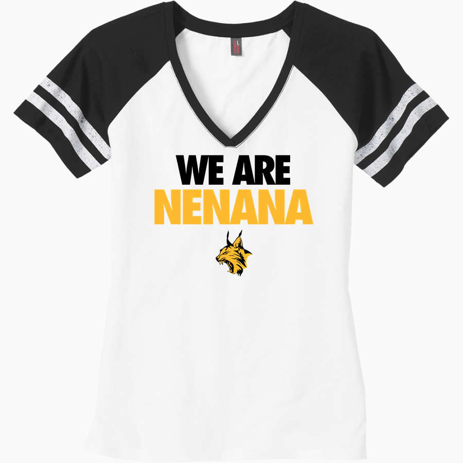Nenana Lynx <span class="pdp-name-mascot">Nenana Lynx</span> District Women's Game V-Neck T-Shirt
