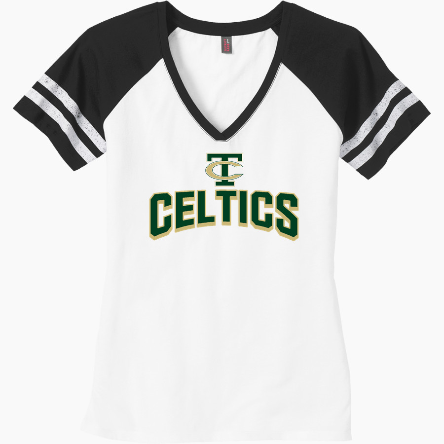 Trinity Catholic Celtics <span class="pdp-name-mascot">Trinity Catholic Celtics</span> District Women's Game V-Neck T-Shirt