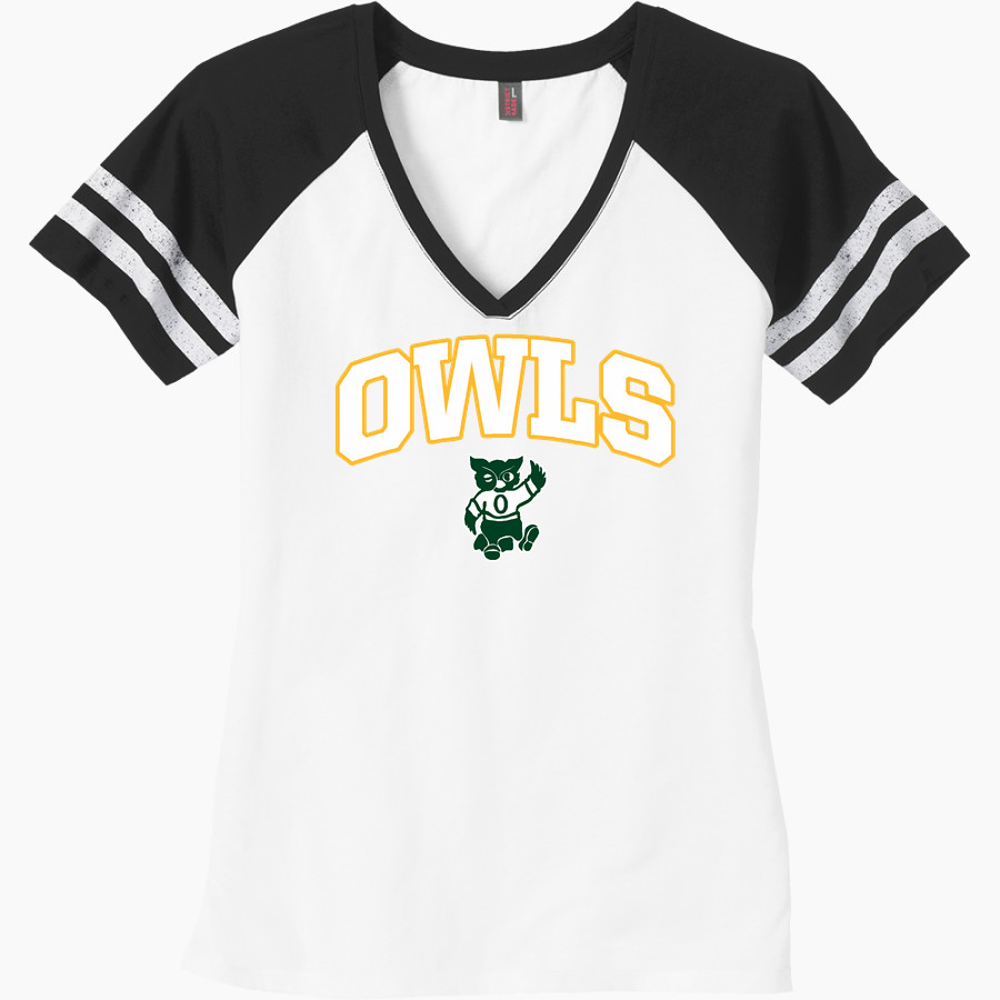 Orchard Owls <span class="pdp-name-mascot">The Orchard School Owls</span> District Women's Game V-Neck T-Shirt