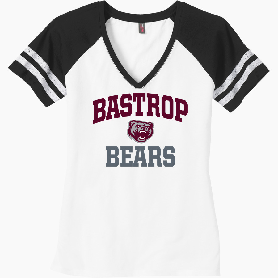 BASTROP HIGH SCHOOL BEARS <span class="pdp-name-mascot">BASTROP BEARS</span> District Women's Game V-Neck T-Shirt