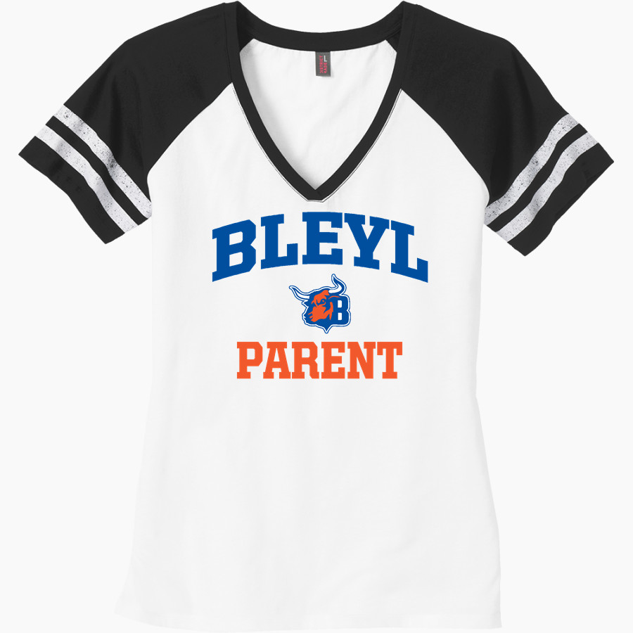 Bleyl Brahmas <span class="pdp-name-mascot">Bleyl Brahmas</span> District Women's Game V-Neck T-Shirt