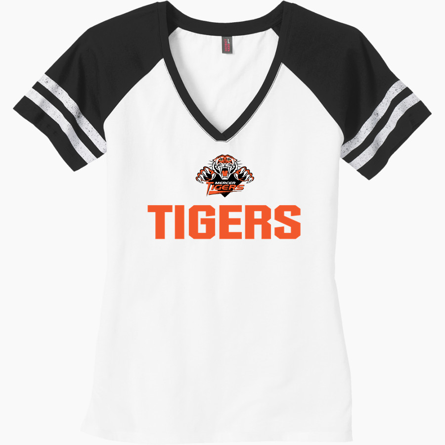 Mercer Tigers <span class="pdp-name-mascot">Mercer Tigers</span> District Women's Game V-Neck T-Shirt