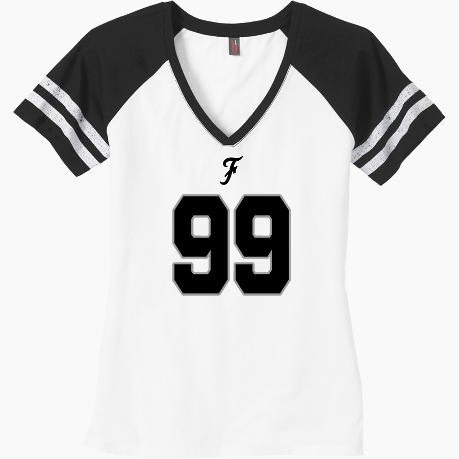 Fenwick Friars The Official Online Store <span class="pdp-name-mascot">Fenwick Friars</span> District Women's Game V-Neck T-Shirt