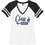 BROOKFIELD HIGH SCHOOL WARRIORS <span class="pdp-name-mascot">BROOKFIELD WARRIORS</span> District Women's Game V-Neck T-Shirt Front Thumbnail
