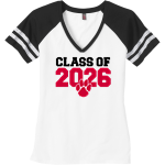 KING & QUEEN CENTRAL HIGH ROYAL TIGERS <span class="pdp-name-mascot">KING & QUEEN ROYAL TIGERS</span> District Women's Game V-Neck T-Shirt Front Thumbnail