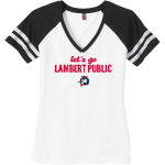 Lambert Public Lions <span class="pdp-name-mascot">Lambert Public Lions</span> District Women's Game V-Neck T-Shirt Front Thumbnail