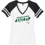Evergreen Lutheran Eagles <span class="pdp-name-mascot">Evergreen Lutheran Eagles</span> District Women's Game V-Neck T-Shirt Front Thumbnail
