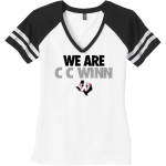 C C WINN HIGH SCHOOL MAVERICKS <span class="pdp-name-mascot">C C WINN MAVERICKS</span> District Women's Game V-Neck T-Shirt Front Thumbnail