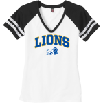 New Kent Lions <span class="pdp-name-mascot">New Kent Lions</span> District Women's Game V-Neck T-Shirt Front Thumbnail