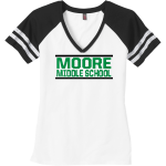 Moore Monarchs <span class="pdp-name-mascot">Moore Middle School Monarchs</span> District Women's Game V-Neck T-Shirt Front Thumbnail