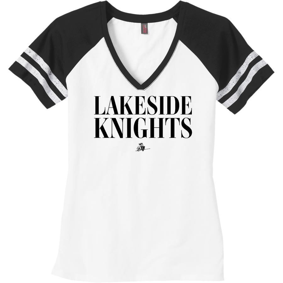 LAKESIDE HIGH SCHOOL KNIGHTS <span class="pdp-name-mascot">LAKESIDE KNIGHTS</span> District Women's Game V-Neck T-Shirt