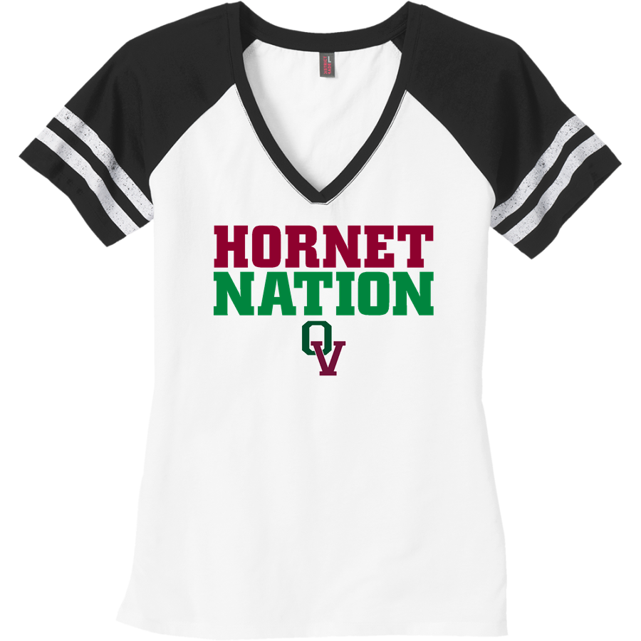 Oak Valley Hornets <span class="pdp-name-mascot">Oak Valley Hornets</span> District Women's Game V-Neck T-Shirt