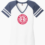Red Hook Faculty Association RHFA <span class="pdp-name-mascot">Red Hook Faculty Association</span> District Women's Game V-Neck T-Shirt Front Thumbnail