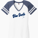 RICHMOND HIGH SCHOOL BLUE DEVILS <span class="pdp-name-mascot">RICHMOND BLUE DEVILS</span> District Women's Game V-Neck T-Shirt Front Thumbnail