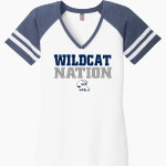 Marin Catholic Wildcats District Women's Game V-Neck T-Shirt Front Thumbnail