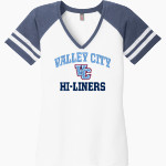 Valley City Public Schools Hi-Liners <span class="pdp-name-mascot">Valley City Public Schools</span> District Women's Game V-Neck T-Shirt Front Thumbnail