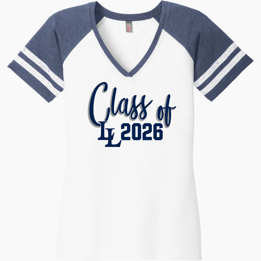 La Lumiere School Lakers Online Store <span class="pdp-name-mascot">La Lumiere Lakers</span> District Women's Game V-Neck T-Shirt