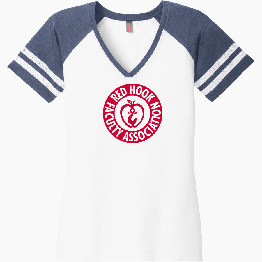 Red Hook Faculty Association RHFA <span class="pdp-name-mascot">Red Hook Faculty Association</span> District Women's Game V-Neck T-Shirt