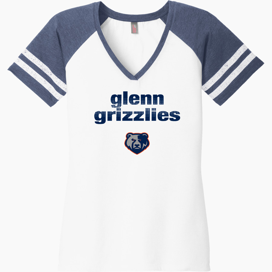Glenn Grizzlies <span class="pdp-name-mascot">Tom Glenn Grizzlies</span> District Women's Game V-Neck T-Shirt
