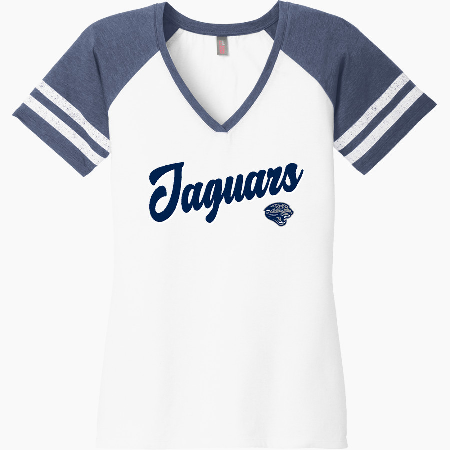 FULTON COLLEGE PREP HIGH SCHOOL JAGUARS <span class="pdp-name-mascot">FULTON JAGUARS</span> District Women's Game V-Neck T-Shirt