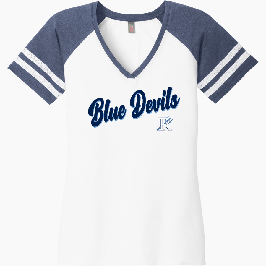 RICHMOND HIGH SCHOOL BLUE DEVILS <span class="pdp-name-mascot">RICHMOND BLUE DEVILS</span> District Women's Game V-Neck T-Shirt