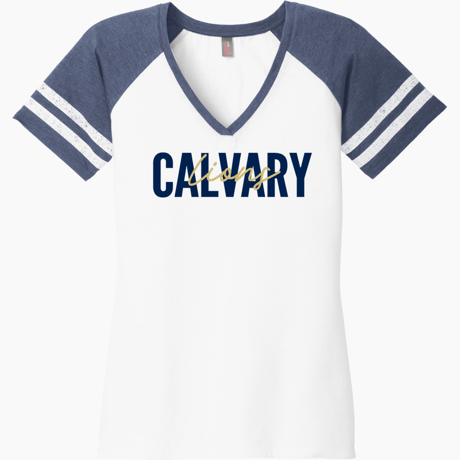Calvary Lions <span class="pdp-name-mascot">Calvary Lions</span> District Women's Game V-Neck T-Shirt