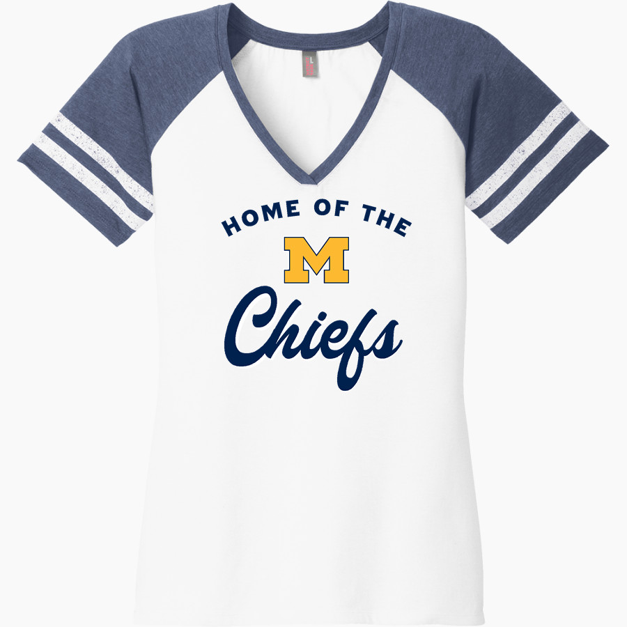 Massapequa Chiefs <span class="pdp-name-mascot">Massapequa Chiefs</span> District Women's Game V-Neck T-Shirt
