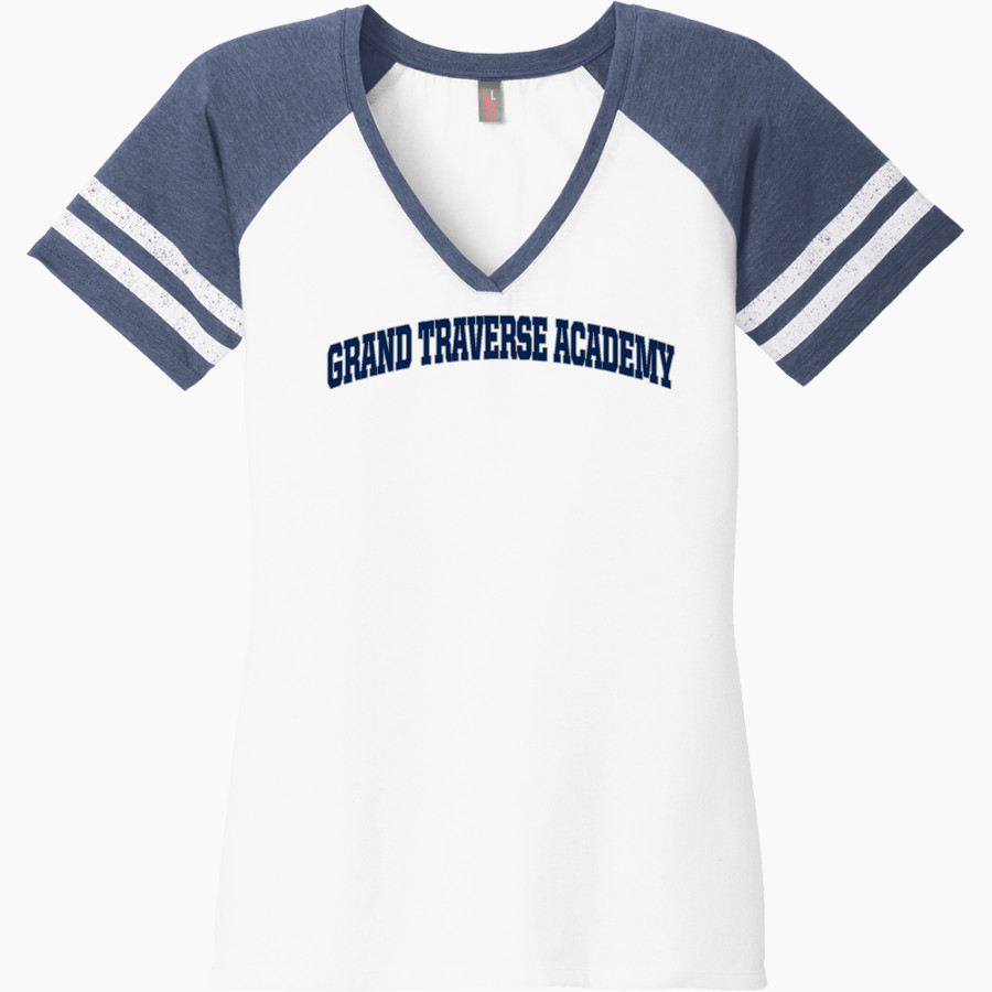 Grand Traverse Academy Mustangs <span class="pdp-name-mascot">Grand Traverse Academy Mustangs</span> District Women's Game V-Neck T-Shirt