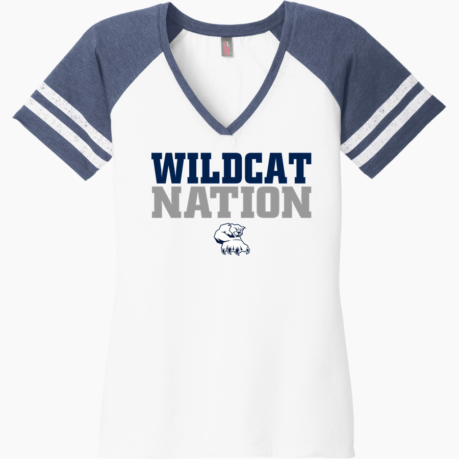 Marin Catholic Wildcats District Women's Game V-Neck T-Shirt