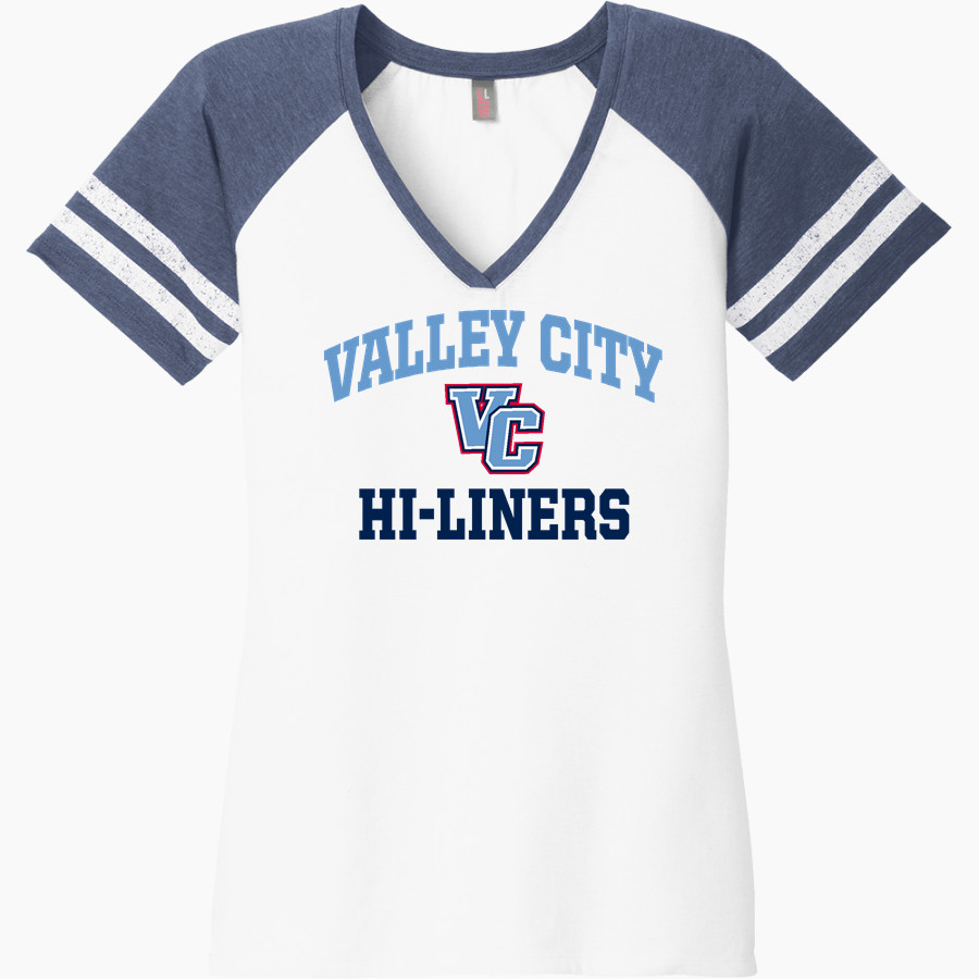 Valley City Public Schools Hi-Liners <span class="pdp-name-mascot">Valley City Public Schools</span> District Women's Game V-Neck T-Shirt