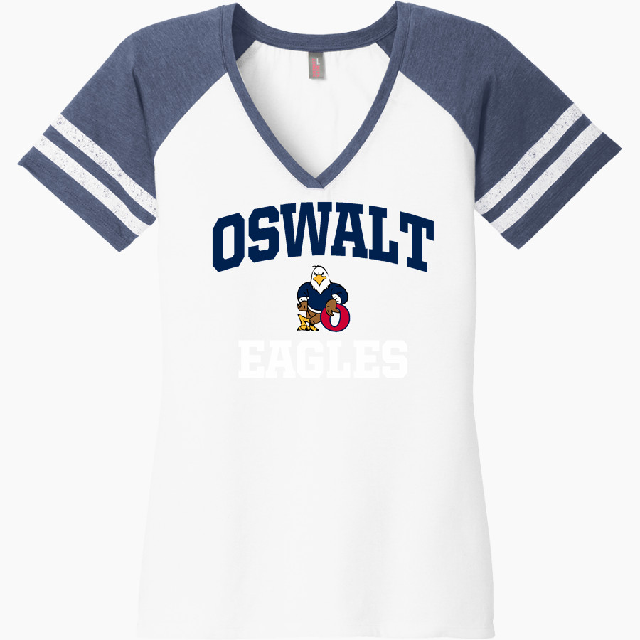 Oswalt Eagles District Women's Game V-Neck T-Shirt