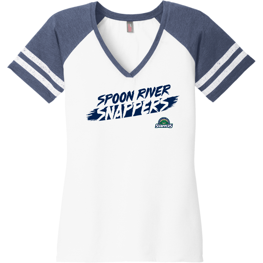 <span class="pdp-name-mascot">Spoon River Snappers</span> District Women's Game V-Neck T-Shirt