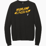 HIGHLAND HIGH SCHOOL HUSKIES District Men's Perfect Tri Fleece Crewneck Sweatshirt Front Thumbnail