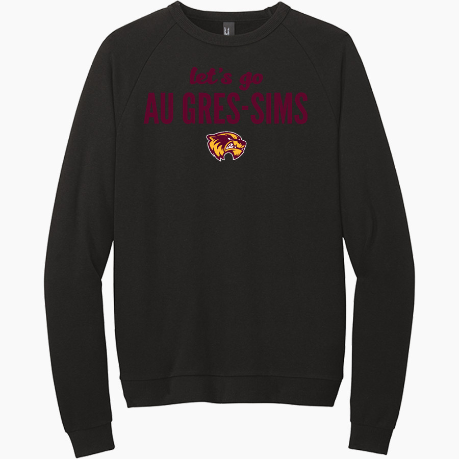 Au Gres-Sims HIGH SCHOOL WOLVERINES District Men's Perfect Tri Fleece Crewneck Sweatshirt