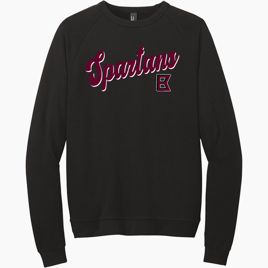 BERTHOUD HIGH SCHOOL SPARTANS District Men's Perfect Tri Fleece Crewneck Sweatshirt