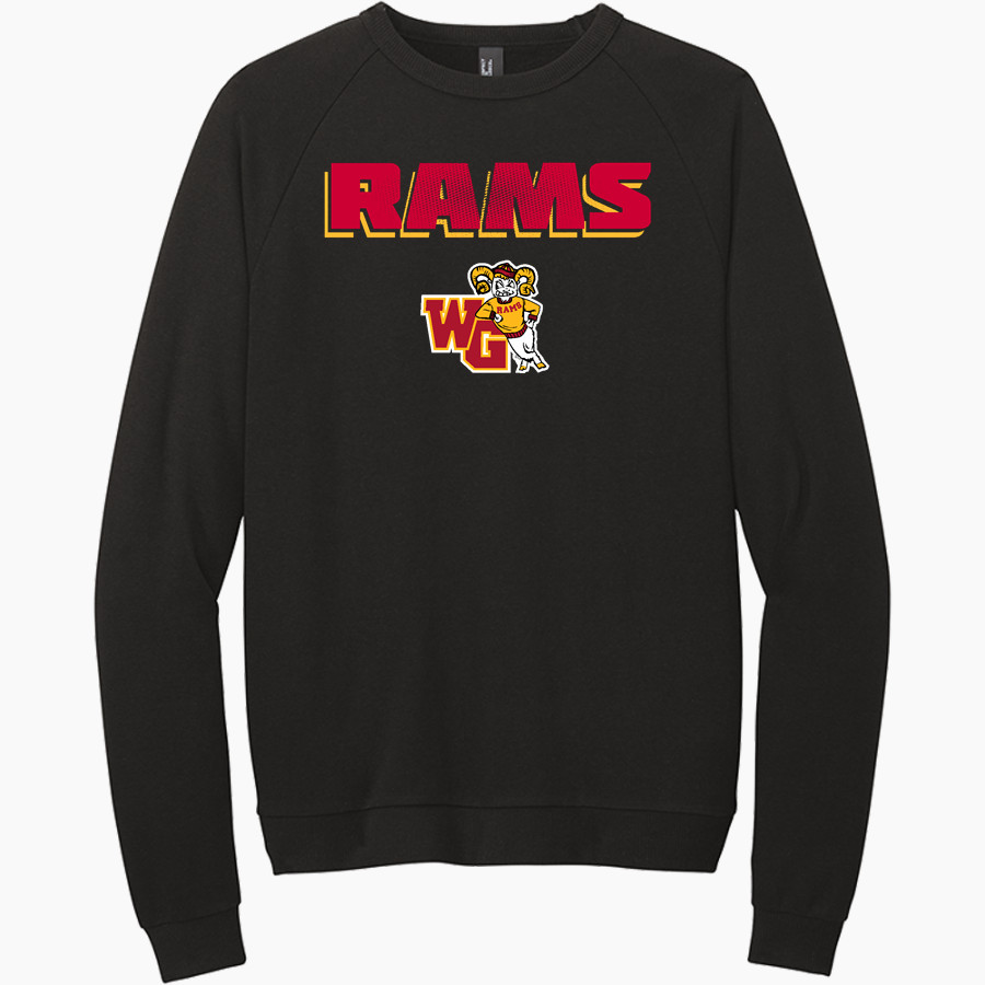 Willow Glen Rams District Men's Perfect Tri Fleece Crewneck Sweatshirt