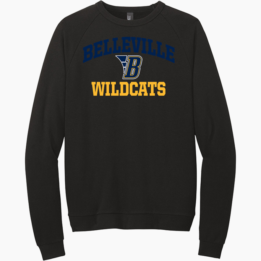 BELLEVILLE HIGH SCHOOL WILDCATS <span class="pdp-name-mascot">BELLEVILLE WILDCATS</span> District Men's Perfect Tri Fleece Crewneck Sweatshirt