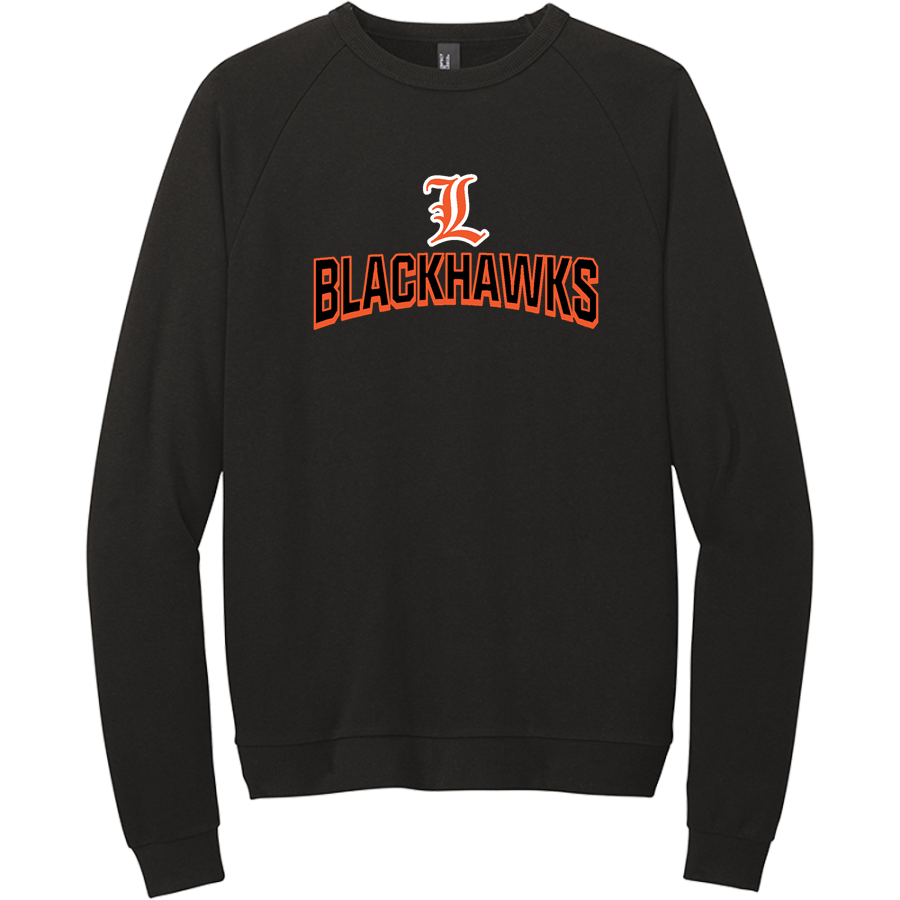 LESLIE HIGH SCHOOL BLACKHAWKS <span class="pdp-name-mascot">LESLIE BLACKHAWKS</span> District Men's Perfect Tri Fleece Crewneck Sweatshirt