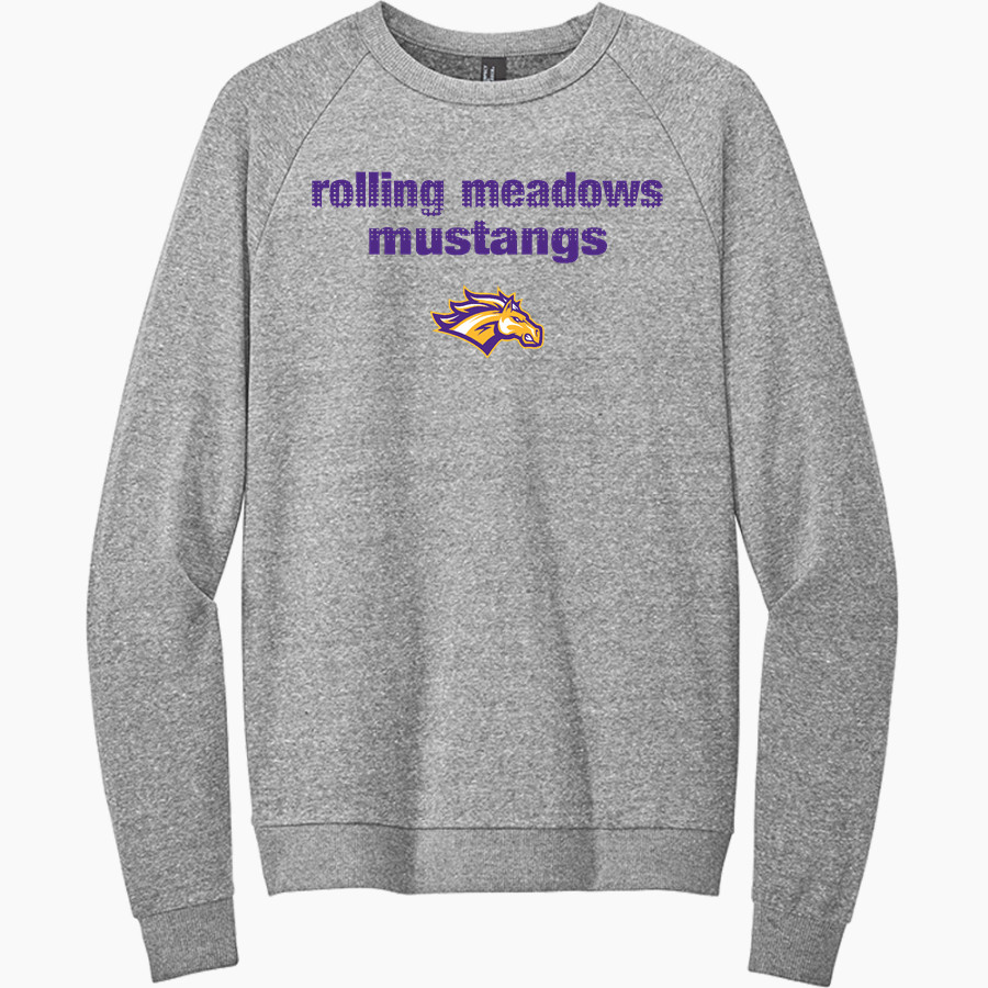 Rolling Meadows Mustangs <span class="pdp-name-mascot">Rolling Meadows High School Mustangs</span> District Men's Perfect Tri Fleece Crewneck Sweatshirt