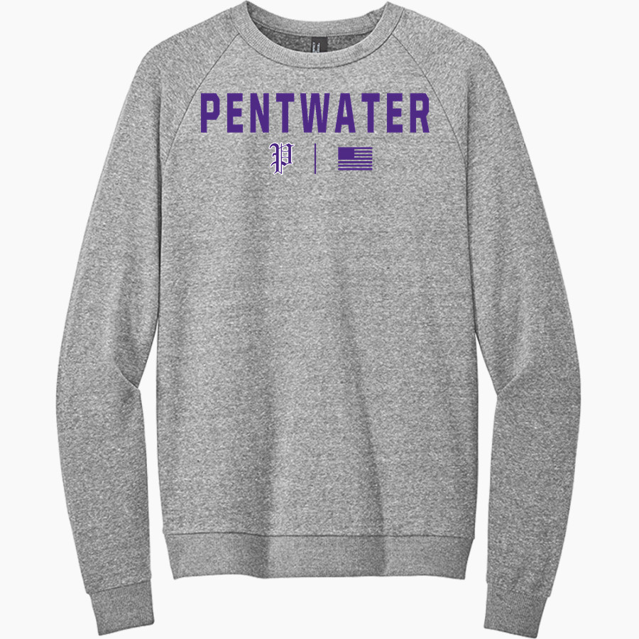 PENTWATER HIGH SCHOOL FALCONS <span class="pdp-name-mascot">PENTWATER FALCONS</span> District Men's Perfect Tri Fleece Crewneck Sweatshirt