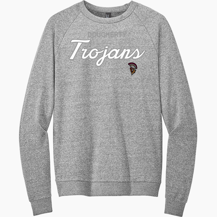 Dougherty Trojans District Men's Perfect Tri Fleece Crewneck Sweatshirt