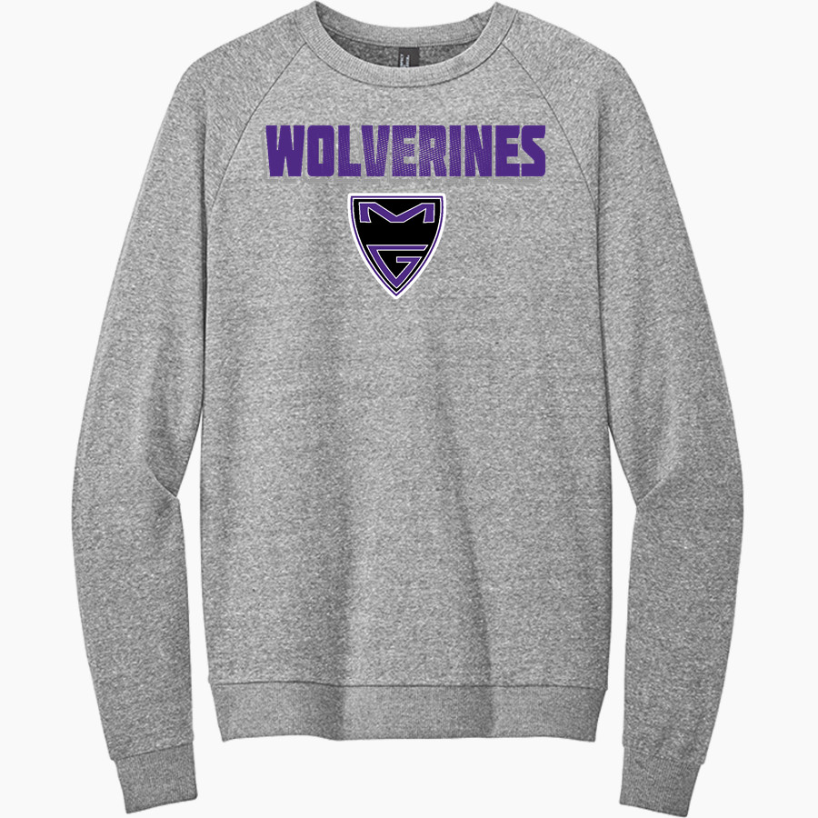 MILLER GROVE HIGH SCHOOL WOLVERINES <span class="pdp-name-mascot">MILLER GROVE WOLVERINES</span> District Men's Perfect Tri Fleece Crewneck Sweatshirt