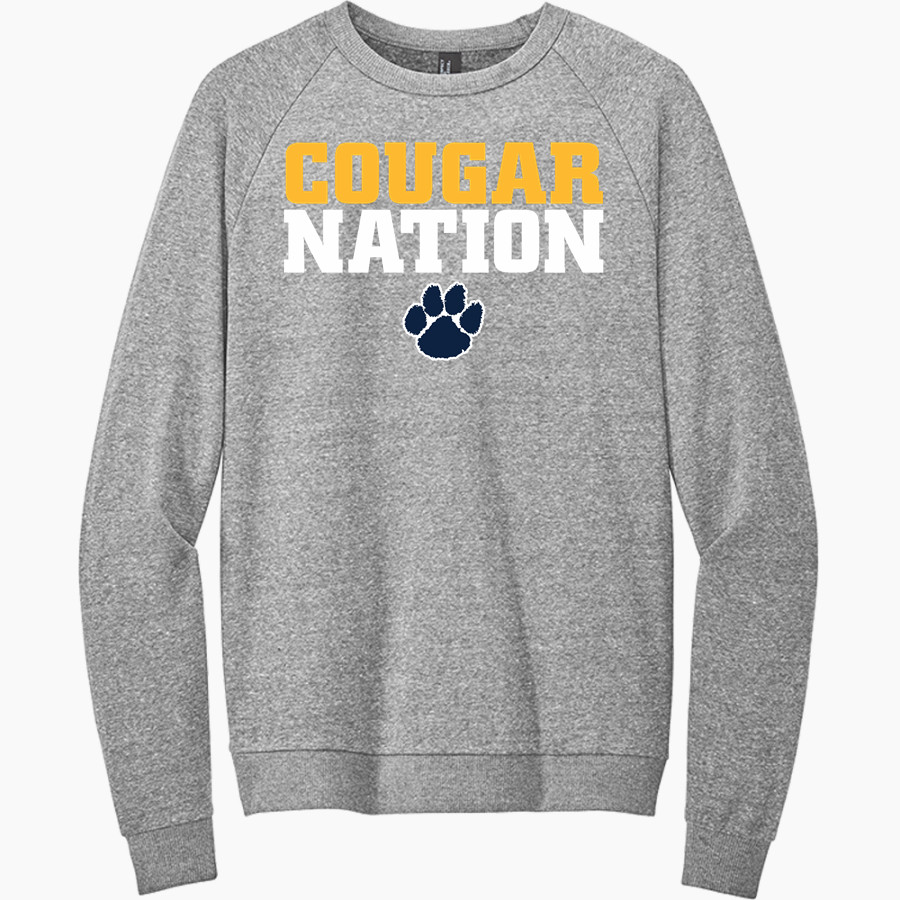 Goldsboro Cougars <span class="pdp-name-mascot">Goldsboro Cougars</span> District Men's Perfect Tri Fleece Crewneck Sweatshirt