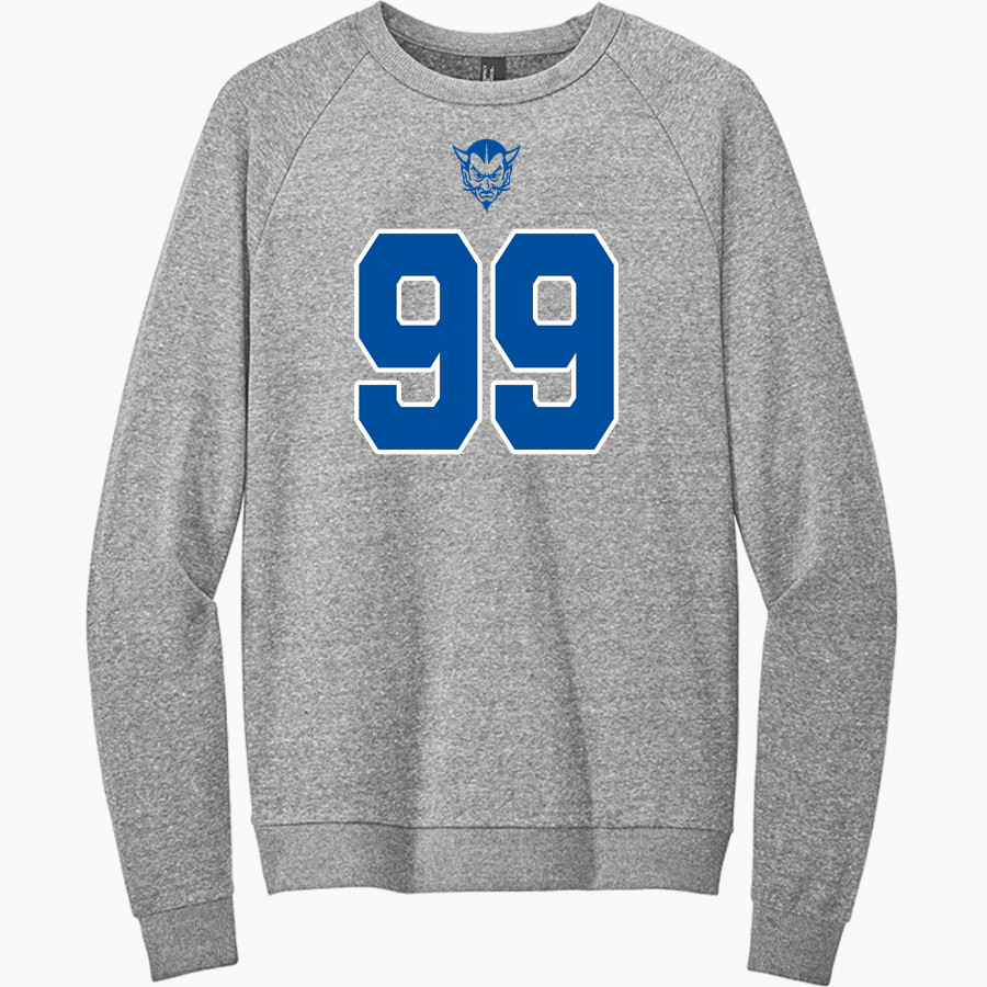 DAVIS SENIOR HIGH SCHOOL BLUE DEVILS <span class="pdp-name-mascot">DAVIS BLUE DEVILS</span> District Men's Perfect Tri Fleece Crewneck Sweatshirt