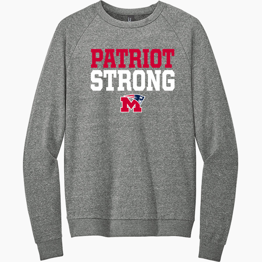 Marion Patriots <span class="pdp-name-mascot">Marion High School Patriots</span> District Men's Perfect Tri Fleece Crewneck Sweatshirt