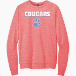 CROW HIGH SCHOOL Cougars Online Store <span class="pdp-name-mascot">CROW COUGARS</span> District Men's Perfect Tri Fleece Crewneck Sweatshirt Front Thumbnail