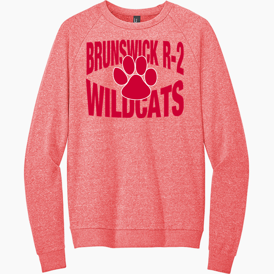 BRUNSWICK R-2 HIGH SCHOOL WILDCATS District Men's Perfect Tri Fleece Crewneck Sweatshirt